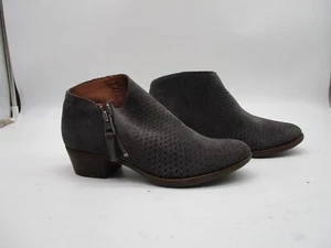 Botines Lucky Brand gris oscuro gamuza cuero para mujer talla 6 M - Imagen 1 de 9