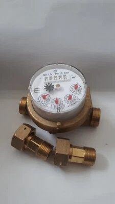 Contatore Acqua 1/2 Pollice Quadrante Asciutto Anti  Gelo - Immagine 1 di 2