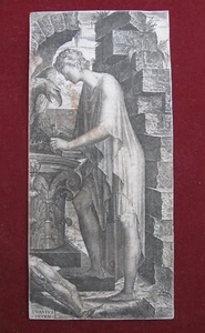Lambert Suavius: Evangelist Johannes 1545/St John Evangelist Print Kupferstich - Bild 1 von 6