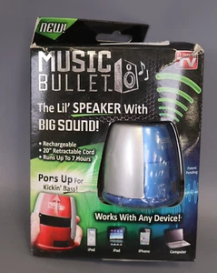 As Seen on TV Music Bullet - Mini haut-parleur portable (bleu) - Photo 1 sur 4