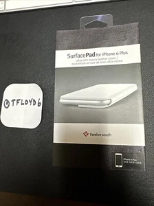 Twelve South SurfacePad Leather Folio Cover w' Stand iPhone 6 Plus 6s Plus White - Picture 1 of 2