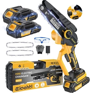 Mini Chainsaw 6 Inch Cordless, 900W Electric Cordless Chainsaw with Automatic - Picture 1 of 6