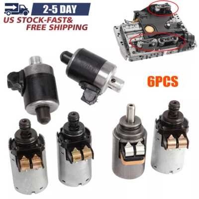 Kits de válvula solenoide de transmisión de 6 piezas de 5 velocidades para Mercedes-Benz 722,6 1996-up Foto 1 de 4