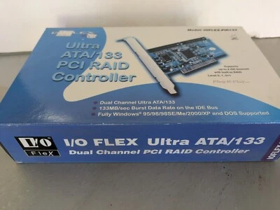 I/O Flex ATA133 PCI RAID Controller Card , 2-Port up to 4 devices - Image 1 of 3