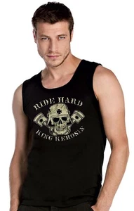 King Kerosin Ride Hard Schwarz Ärmellos T-Shirt Tank Top -2421_SW - Bild 1 von 2