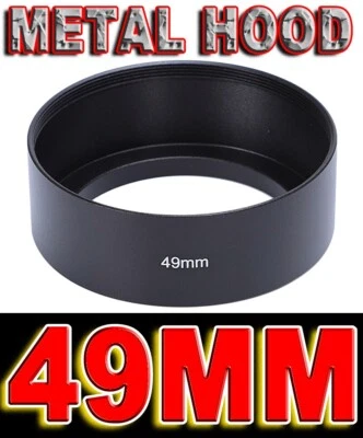 49MM LENS HOOD METAL PARALUCE METALLO STANDARD SCREW IN 49 MM PER SONY SIGMA  - Imagen 1 de 4
