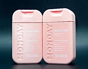MONDAY MOISTURE || Mini Shampoo + Conditioner Set - 1.69 fl oz / 50 ml ๐NWT๐ - Picture 1 of 6