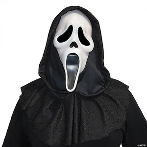 Erwachsene Scream 25th Anniversary Ghost Gesichtsmaske schwarz - Bild 1 von 2