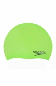 Speedo Junior Swim Cap Silicone Lime Green Latex Free Ages 6-14 NEW - Picture 1 of 6