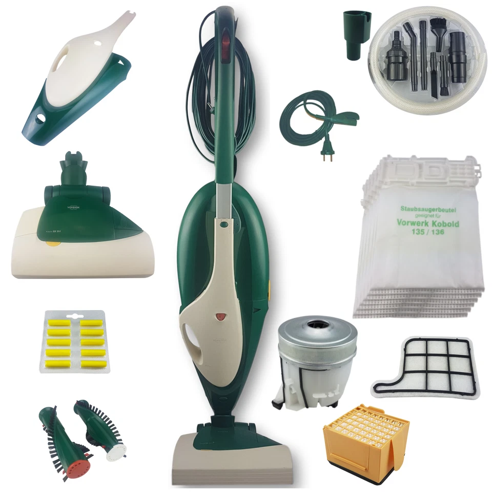 Vorwerk Kobold VK 135 Staubsauger +/- EB 351 +/-  geeigneten Zubehör/Sets - Bild 1 von 1