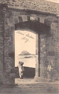 CPA 35 SAINT MALO LA PORTE DES CHAMPS VAUVERT (Rücken ungeteilt) - Bild 1 von 1