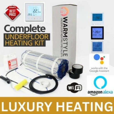 Electric Underfloor Heating Mat Kit 200W/m² All Sizes PRO Heat UK - Image 1 of 2