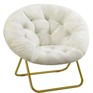 Sweetcrispy Cozy Saucer Chairs Faux Fur Living Room Reading Lounge Furniture ... - Picture 1 of 6