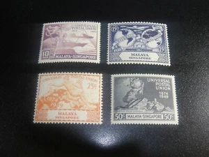 SINGAPORE 1949 Sc#23-26 UPU Anniv. Set MNH XF - Picture 1 of 2