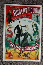 Robert Houdin magician poster #9 1891 Le Decapite Recalcitrant