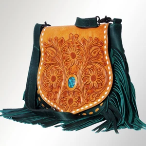 AD American Darling Crossbody Hand Tooled Echtleder Damen Tasche Western - Bild 1 von 5