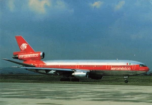 Postcard Airline Aeromexico D.C.10.30 XA-DUG Paris-Orly AP1. - Picture 1 of 2
