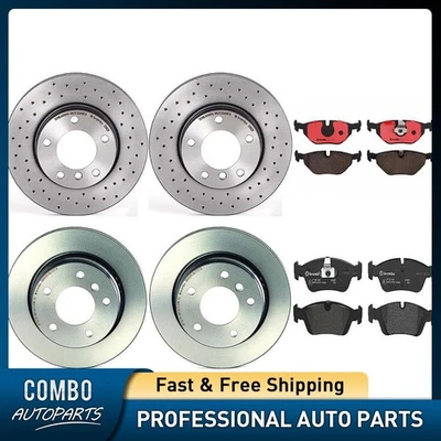 Juego de pastillas de freno de disco delanteras traseras Brembo rotor de freno de disco para BMW 323Ci 2000-2000 Foto 1 de 4