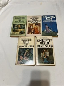 Georgette Heyer Romansammlung Vintage Romance 70’s Bantam Books 5 Romane - Bild 1 von 10