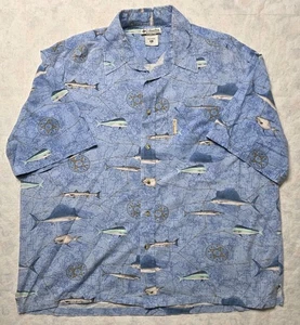 Columbia PFG Shirt Gr. XL Fisch Schwertfisch Florida belüftet Angeltasche blau  - Bild 1 von 6