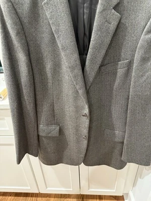 Chaqueta Blazer John Varvatos Star EE. UU. Para Hombre 46L Lana Worsted Gris 2 Botones Foto 1 de 4