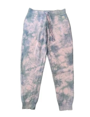 Victoria’s Secret Tie Dye Jogger Sweatpants S Cloud Lounge Casual Comfy Pink - Image 1 of 4