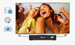 Humax Tivumax 3601S2 LITE - Decoder HD DVB-S/S2 + Tessera TIVUSAT HD Black - Foto 1 di 6