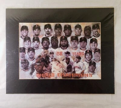 Boston Red Sox 86 Years World Champions 20" x 16" Team Lithograph Haiyan Print   - Image 1 of 4