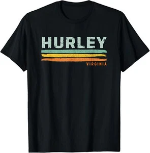 Vintage Stripes Hurley VA T-Shirt Hoodie - Imagen 1 de 11
