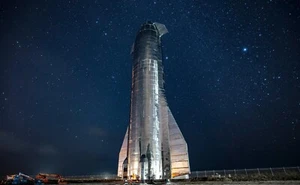 SPACEX STARSHIP LAUNCHPAD (STERNE) POSTER 24 X 36 ZOLL ERSTAUNLICH AUSSEHEND! - Bild 1 von 2