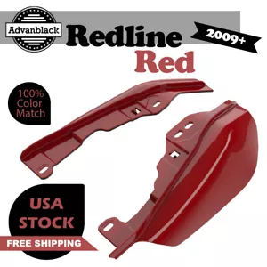 Redline Red Mid Frame Air Deflectors Heat Shield Trim Covers For Harley Davidson - Foto 1 di 10