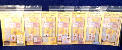 7 Happy Spring Flowers Quilt Wall Hanging Patterns Sue Violette Block of Month - Image 1 of 2