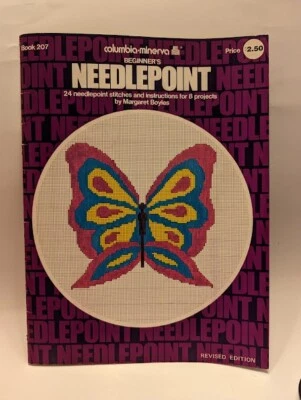 Vintage Columbia-Minerva Beginner's Needlepoint Pattern Instruction Book #207 - Image 1 of 4