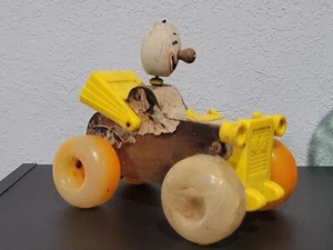 Vintage Fisher Price Jalopy 1965 Pull Toy Clown Car Bobble Head Classic Toy - Picture 1 of 5