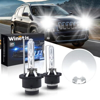 2PCS NEW D2S 6000K White 66240 66040 85122 XENON HID HEADLIGHT BULBS LAMPS - Image 1 of 4