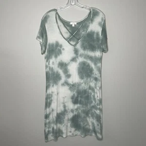 Bezauberndes Charlie Kleid Damen groß grün Space Dye Hippie Etuikleid Viskose Stretch - Bild 1 von 7