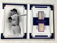 ENOS SLAUGHTER 2017 National Treasures Legends Dual Materials Booklet /10
