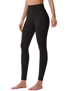 Women Winter Fleece Leggings Full Length NWT One Size - Picture 1 of 18