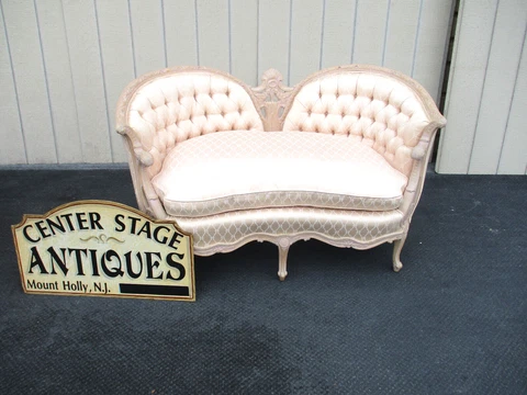 63935  QUALITY French Country Louis XV Loveseat Sofa Chair Cover