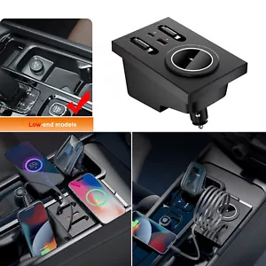 Station d'accueil de charge rapide sans fil et port USB type C pour Volvo XC60 S60 V60 XC90 S90 V90 - Photo 1 sur 12