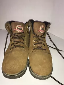 Brahma Men's Bravo Waterproof Work Boots brown suede leather size 10W NWT - Picture 1 of 4