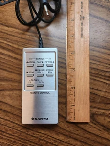 Vintage Sanyo VCR-4590, #410051500 VCR Wired Remote Control - Picture 1 of 6