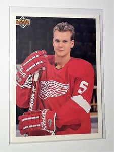 1991-92 Upper Deck Young Guns Checklist Niklas Lidstrom #584 Red Wings