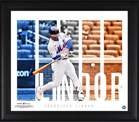 Francisco Lindor New York Mets Framed 15" x 17" Player Panel Collage Cover