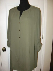 Túnica Chicos, Oliva Oscura, Pull Over, 3/4 Slv, Charreteras, Roll Tab 3/4 Slv, 3, XL - Imagen 1 de 11