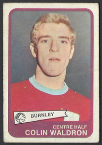 A & B C GUM - FOOTBALLERS (YELLOW, 55-101) - #73 COLIN WALDRON, BURNLEY