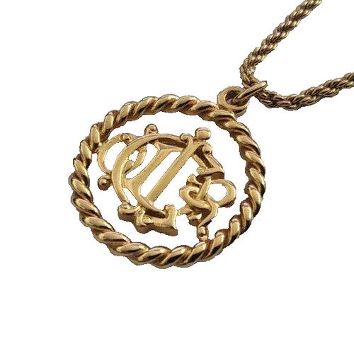 Collana Christian Dior Logo GP Oro Donna