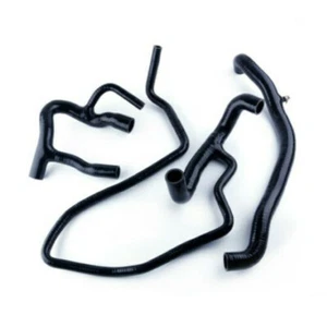 For Land Rover Defender 2.5 TD5 1998-2007 Silicone Radiator Water Hose Black Kit - Picture 1 of 7