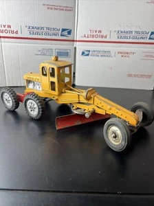 Vtg Hubley Steerable Yellow Diesel Road Grader working Scraper & Sterring USA - Picture 1 of 24