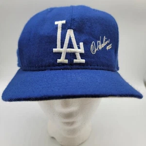 VINTAGE LA DODGERS OREL HERSHIRER EMBROIDERED SIGNATURE HAT AJD MLB #55 - Picture 1 of 14